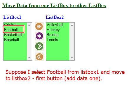move data from listbox